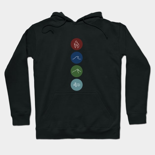 four elements symbols Hoodie by SRSigs